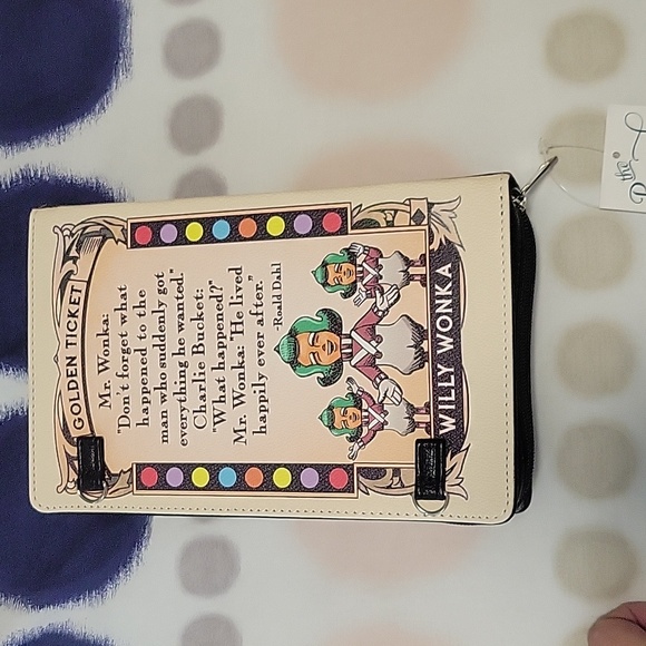 NWT Charlie and The Chocolate Factory Book Purse - Picture 3 of 6